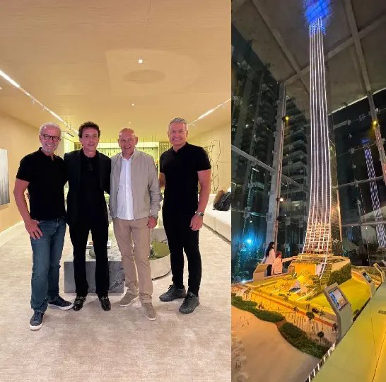 Luciano Hang participa de apresentação da maquete oficial do Senna Tower, em BC