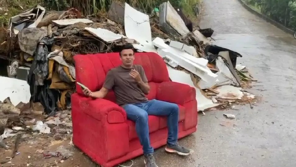 (VÍDEO) Sofá, colchões e móveis: moradores reclamam de entulhos na Rua Luiz Machado