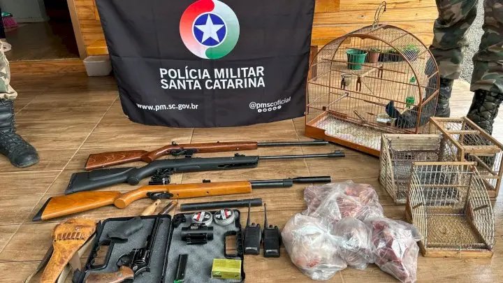 Polícia Ambiental cumpre mandados e flagra caça ilegal em SC