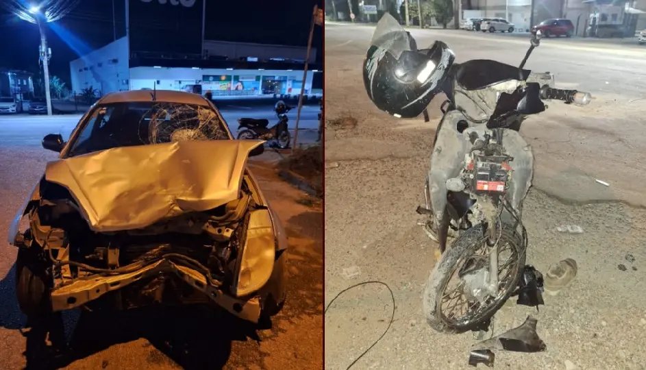 Motociclista fica gravemente ferido após acidente em Brusque