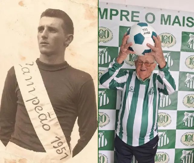 Lenda do futebol brusquense completa um século de vida e recebe homenagens