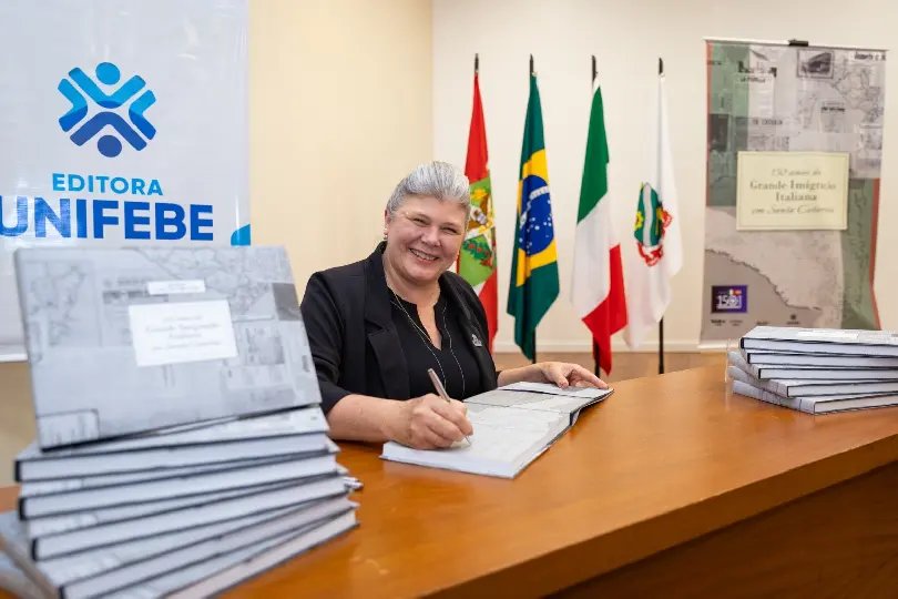 UNIFEBE lança livro “150 anos da grande imigração italiana em Santa Catarina”