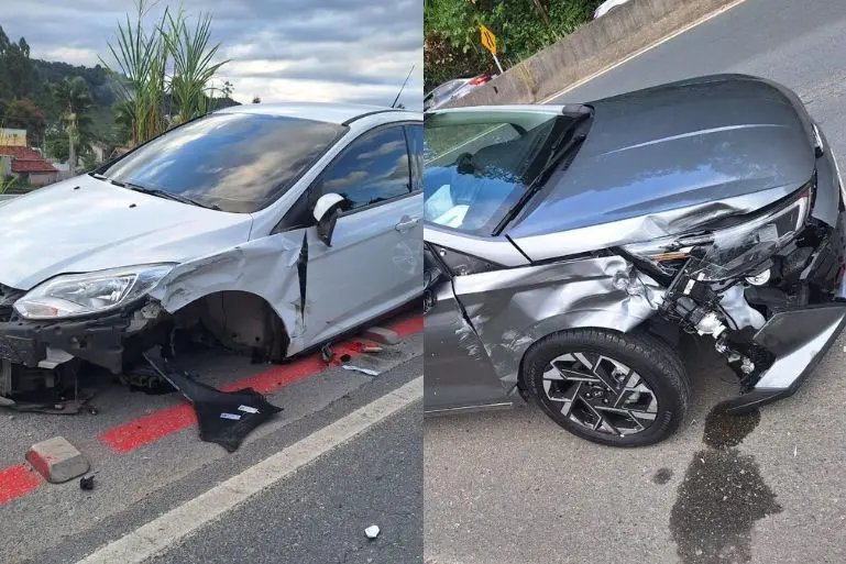 Dois veículos se envolvem em colisão no bairro Planalto