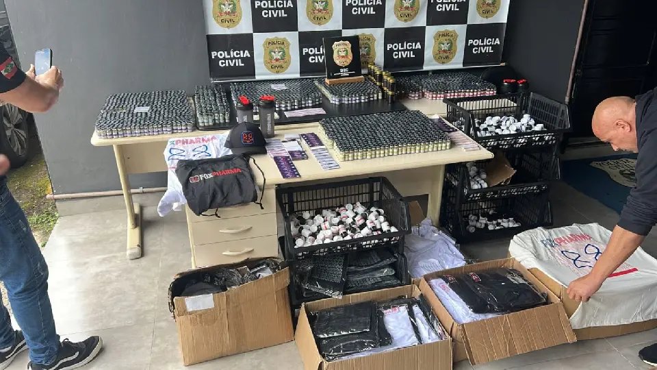 (VÍDEO) Polícia desmantela esquema de venda ilegal de anabolizantes