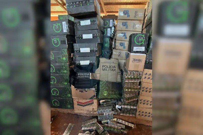 Galpão com 100 mil maços de cigarros é encontrado em SC