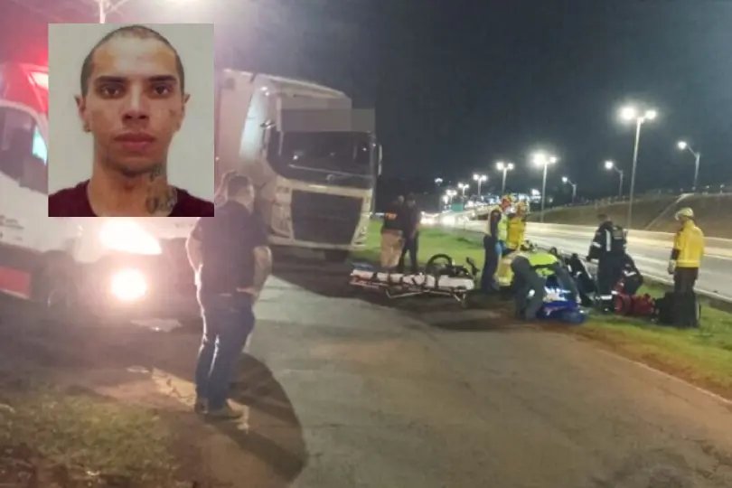 Mais uma vítima na BR-470: jovem de 23 anos morre em acidente com carreta