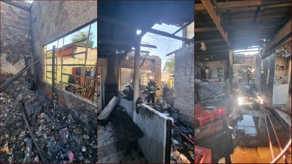 Incêndio em supermercado exige 8 mil litros de água e ação rápida dos bombeiros