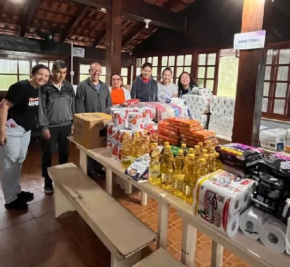 Campanha da UNIFEBE entrega doações a entidades de Brusque