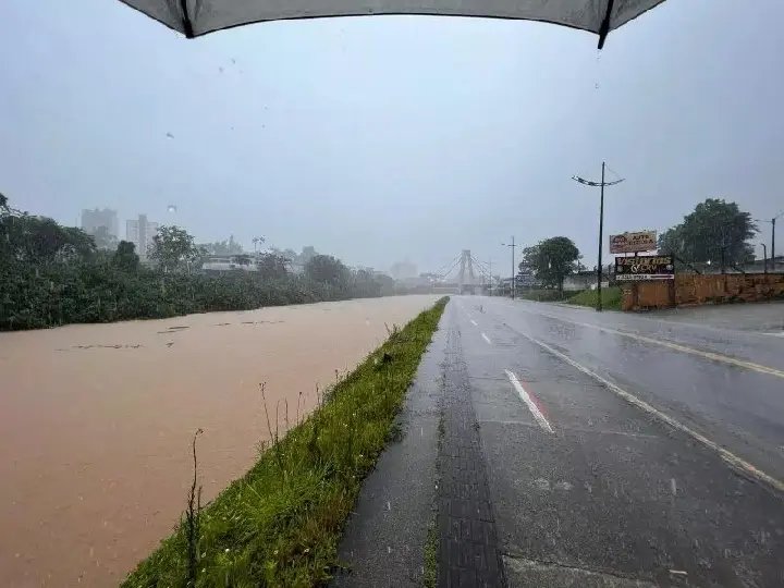 Defesa Civil de Brusque registra desalojados durante chuva