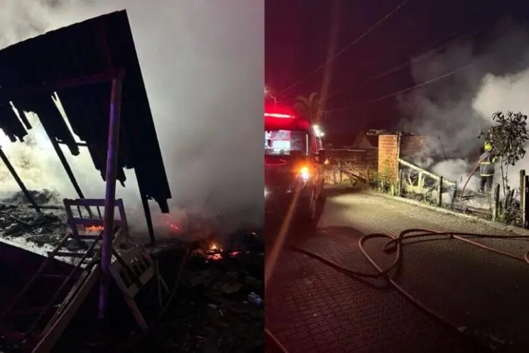 Mulher cadeirante morre após incêndio consumir residência