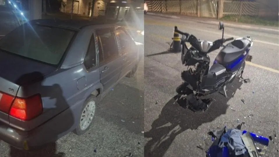 Polícia detalha dinâmica do acidente entre moto e carro