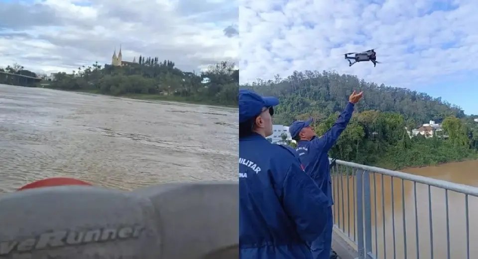 Corpo de homem é encontrado no Rio Itajaí-Açu após dias de buscas