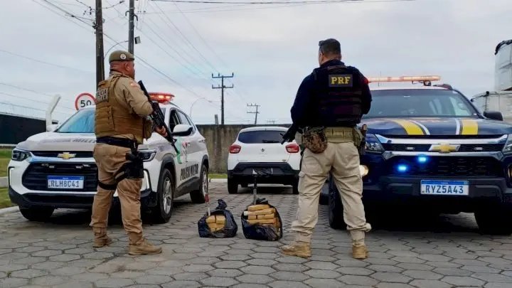 Homem é preso com 25 kg de maconha na BR-101