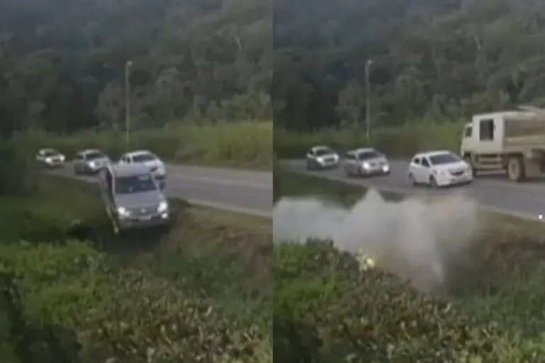 (VÍDEO) Mulher se afoga em vala após sofrer capotamento