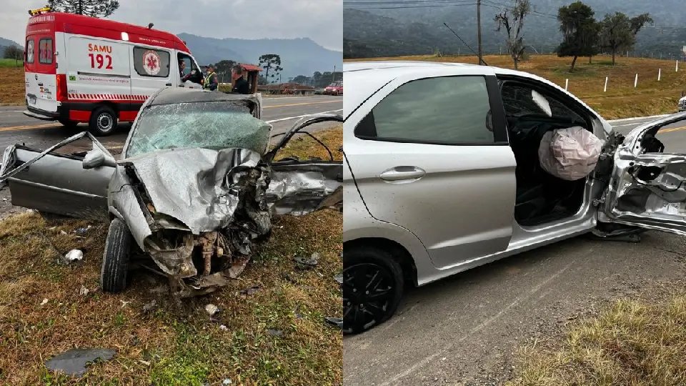 Grave acidente de trânsito deixa três mortos na SC-370