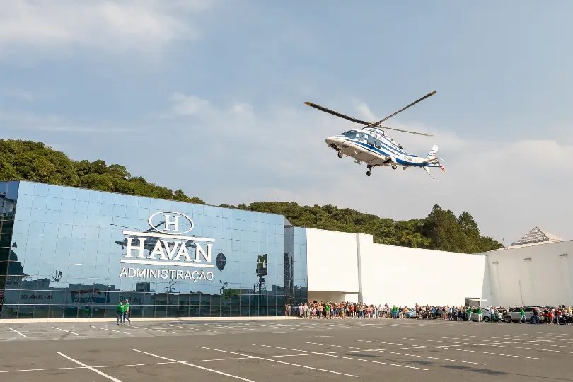 Havan prorroga inscrições para passeio de helicóptero no aniversário de Brusque