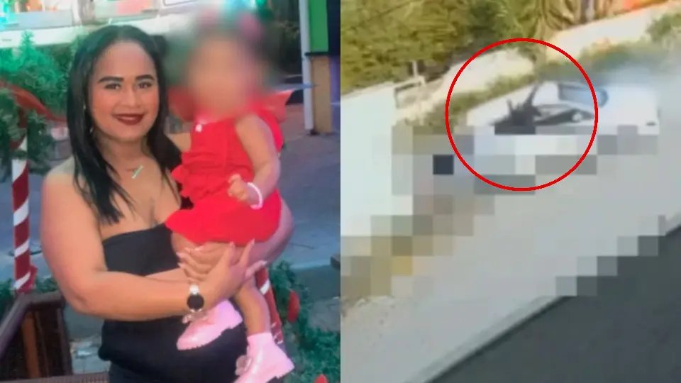 (VÍDEO) Mãe morre atropelada enquanto carregava filha nos braços