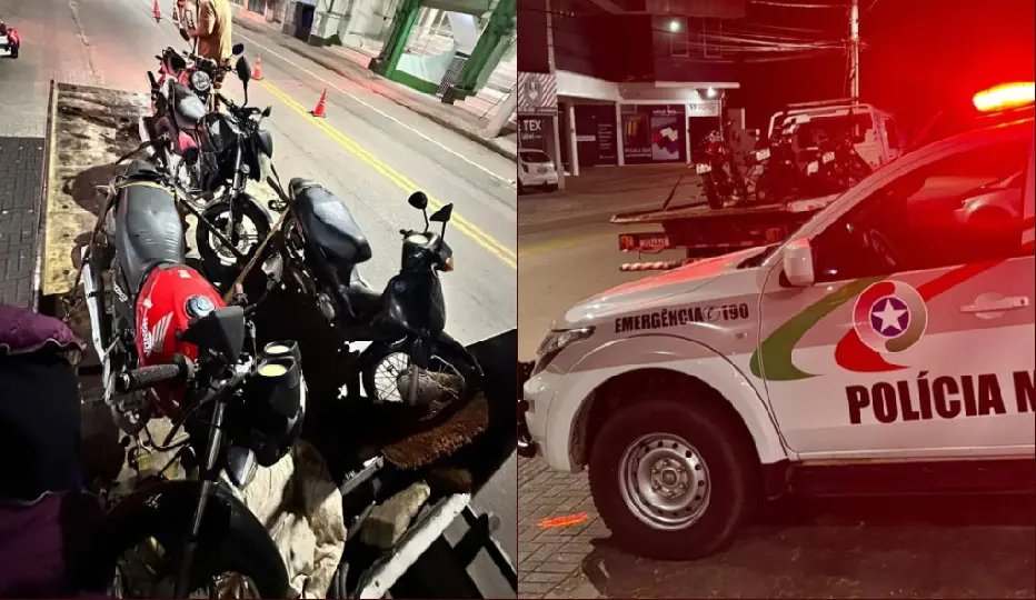 Motos barulhentas são alvo de operação e apreensões em Brusque