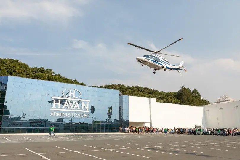 Havan adia passeio de helicóptero devido às condições climáticas