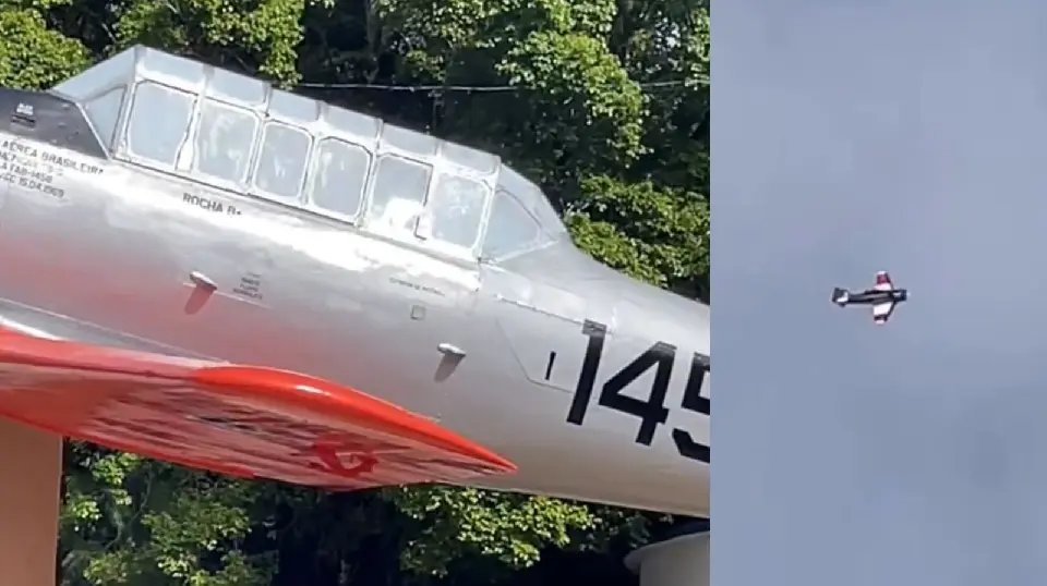 (VIDEO) Restauração de avião histórico emociona público no Parque Leopoldo Moritz