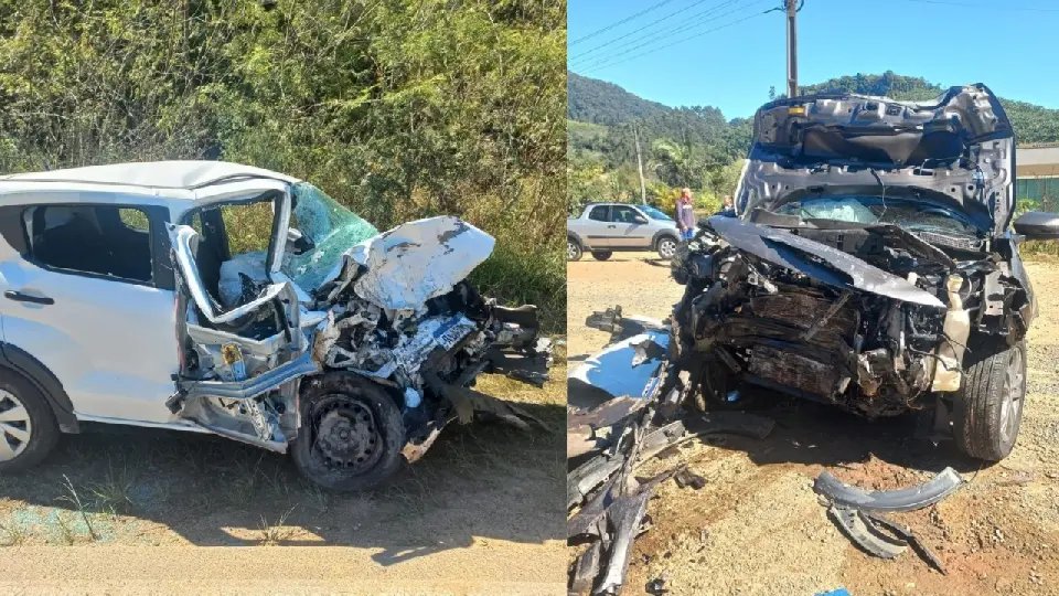 Tragédia em rodovia catarinense termina com morte e ferido grave