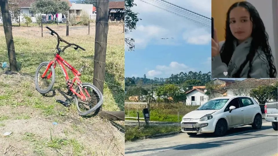 Menina de 12 anos morre após colisão entre bicicleta e carro