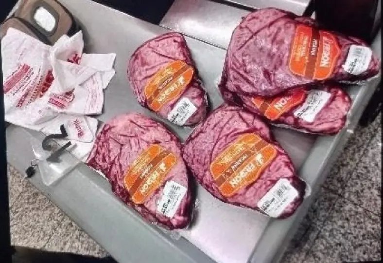 Cartão recusado na compra de picanha leva ladrão direto pra cadeia