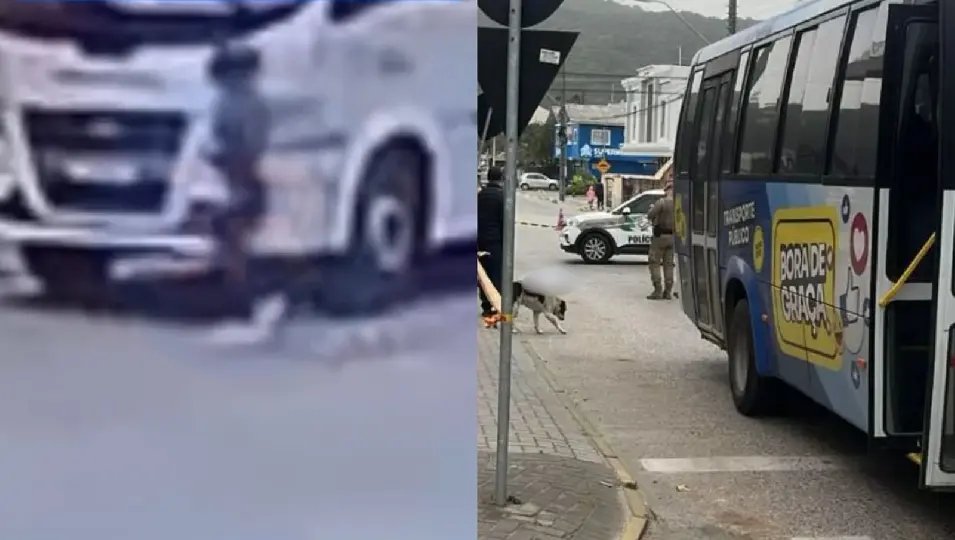 (VÍDEO) Mulher morre atropelada por Micro-ônibus e câmeras registram momento 