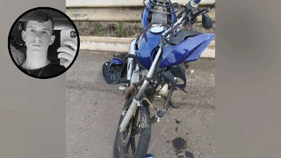 Jovem morre em grave acidente entre moto e caminhão na BR-153