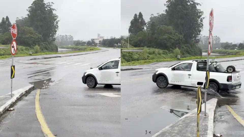 (VÍDEO) Mesmo sinalizada, motoristas arriscam conversão proibida na Rua Vendelino Maffezzolli