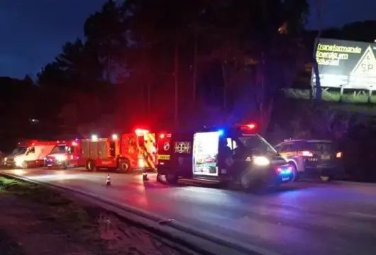 Carro com placas de Brusque se envolve em acidente com morte na BR-470