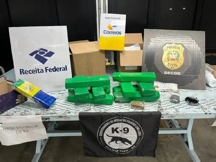 Polícia Civil e Receita Federal apreendem drogas enviadas pelos Correios