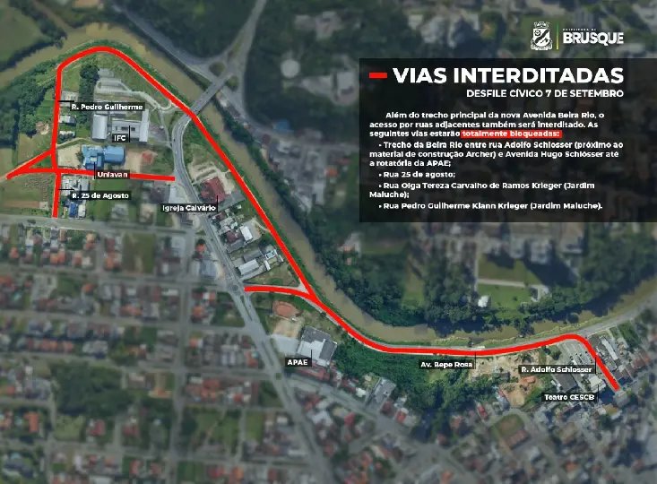 Desfile de 7 de setembro altera trânsito e exige atenção dos motoristas
