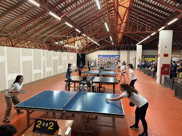 Pavilhão da Fenarreco recebe competição de Tênis de Mesa dos Jogos Escolares