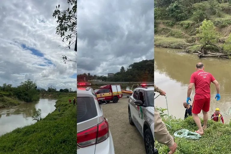 Corpo é encontrado boiando no Rio Itajaí Mirim