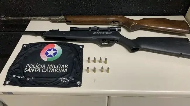 Polícia apreende armas e munições durante operação