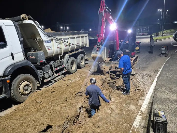Obras de ampliação da rede iniciam no bairro Santa Terezinha