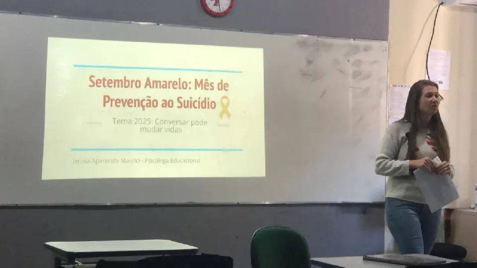 Estudantes participam de atividades sobre o Setembro Amarelo e saúde mental