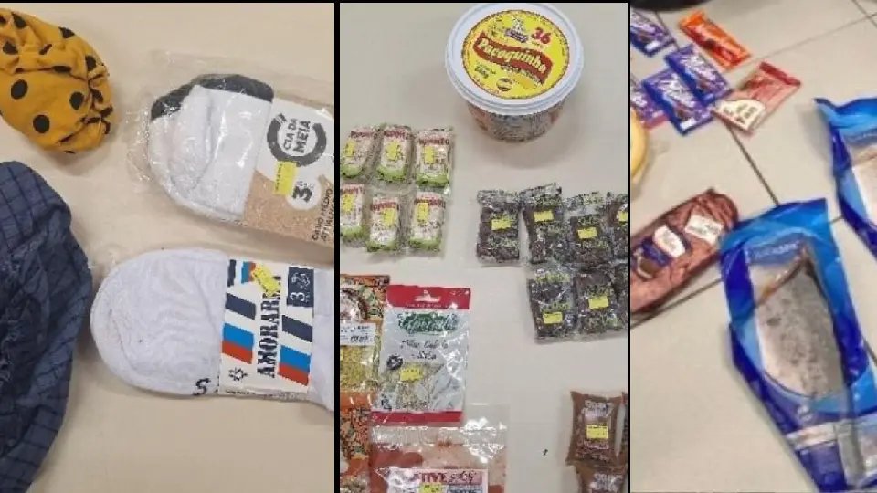 Mulher é detida após furtar mais de R$ 1,2 mil de mercadorias