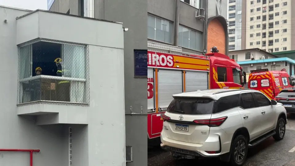 (VÍDEO) Princípio de incêndio no apartamento é contido pelos bombeiros