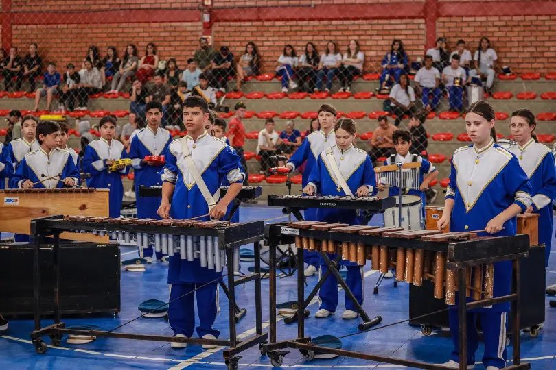 Fanfarra da Escola Cívico-Militar Paquetá conquista bicampeonato estadual
