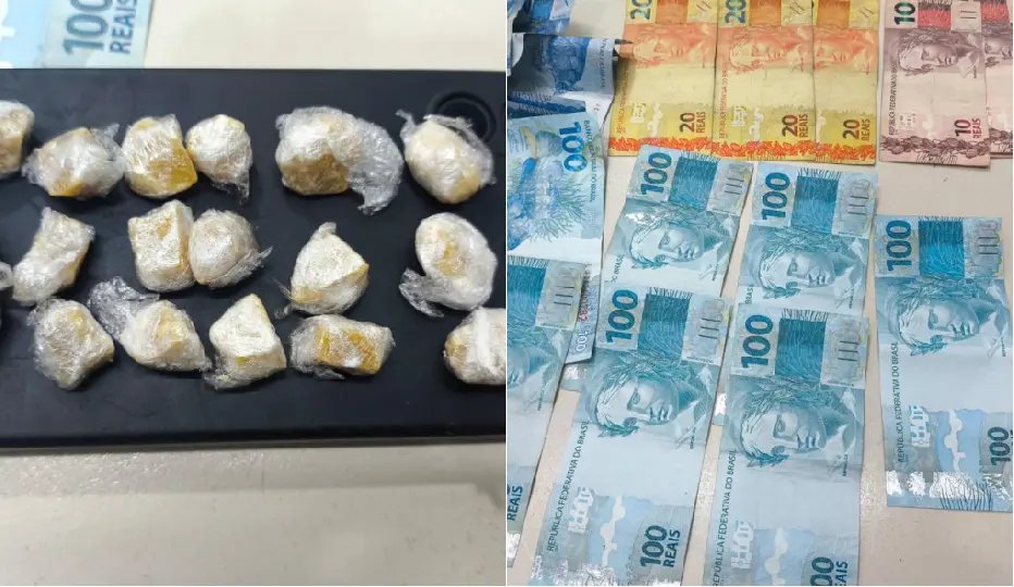 Passageiro de veículo de aplicativo é preso com 20 pedras de crack