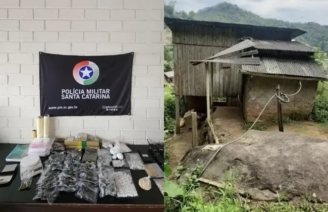 Polícia Militar flagra “gato” de energia e descobre depósito de drogas em residência