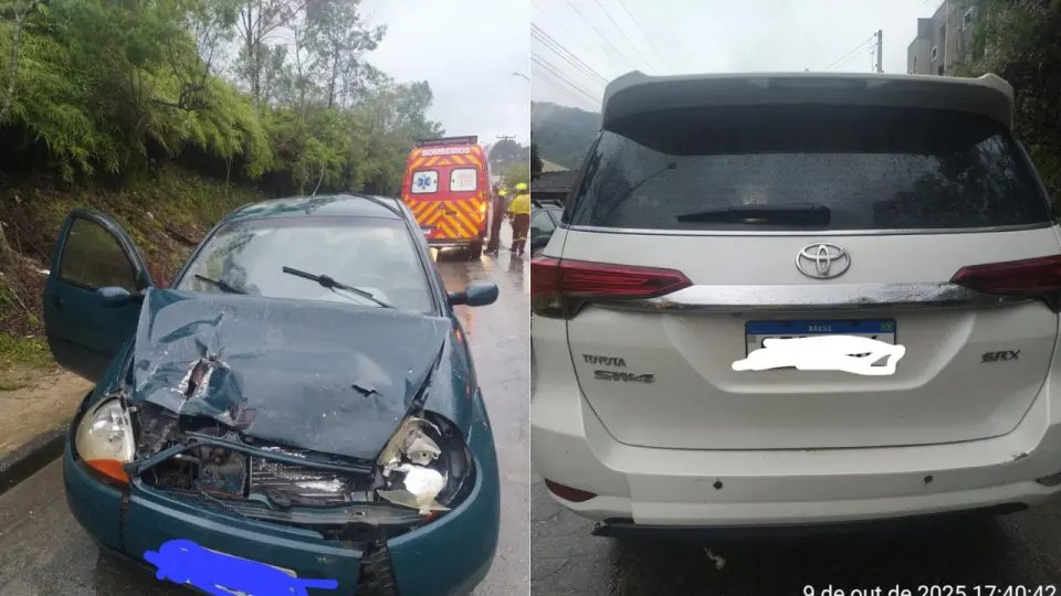 Grávida e filho pequeno se envolvem em acidente na Travessa Dom Joaquim