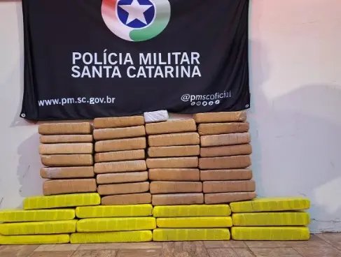 Polícia apreende 26 kg de maconha em ônibus 