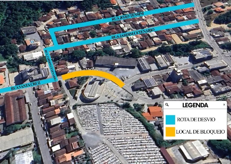 Rua Santa Cruz será interditada para a Festa de São Judas Tadeu