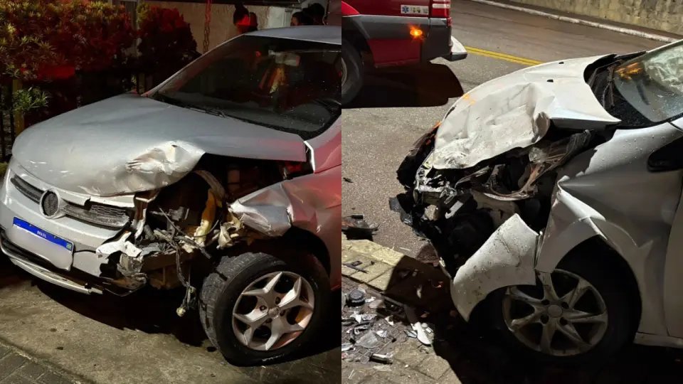 (VÍDEO) Acidente deixa dois feridos no Santa Terezinha