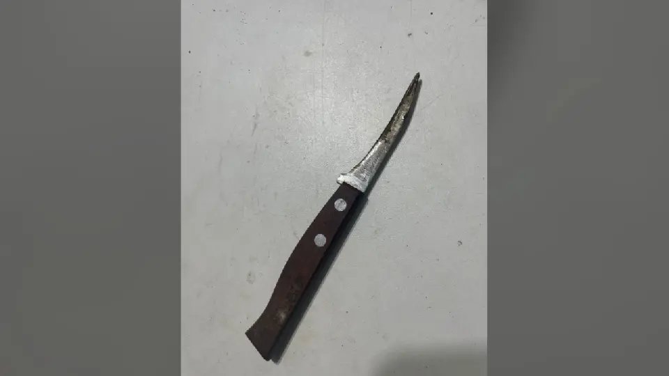 Mulher dá facada na bunda do companheiro e alega legítima defesa