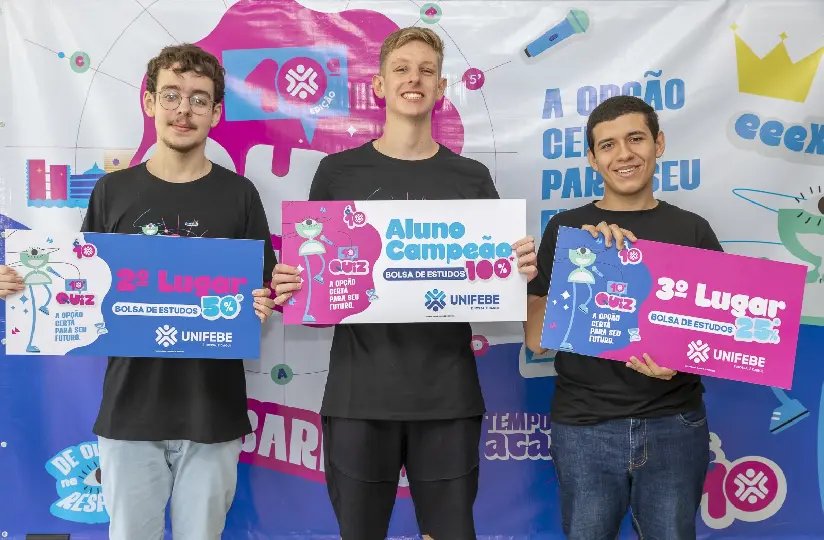 Final do QUIZ UNIFEBE será no dia 8 de novembro