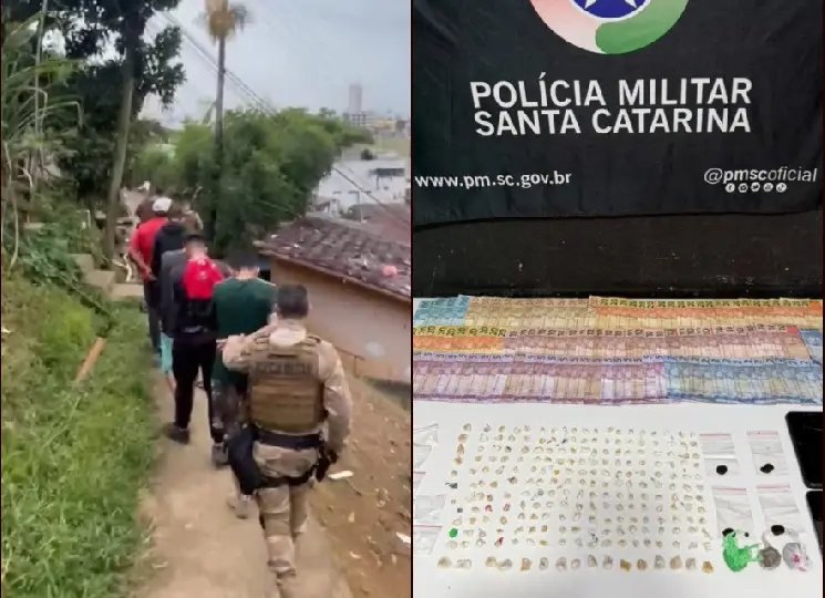 (VÍDEO) Operação da PM prende cinco em grande ação contra o tráfico